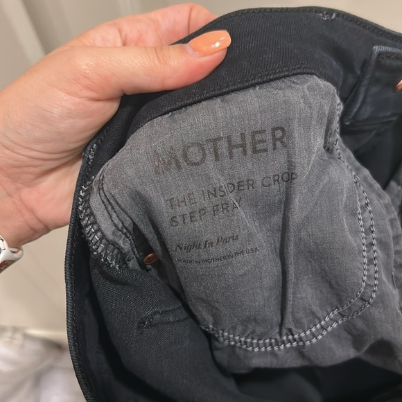 MOTHER The Insider Crop Step Fray Night in Paris Jeans - Picture 4 of 8